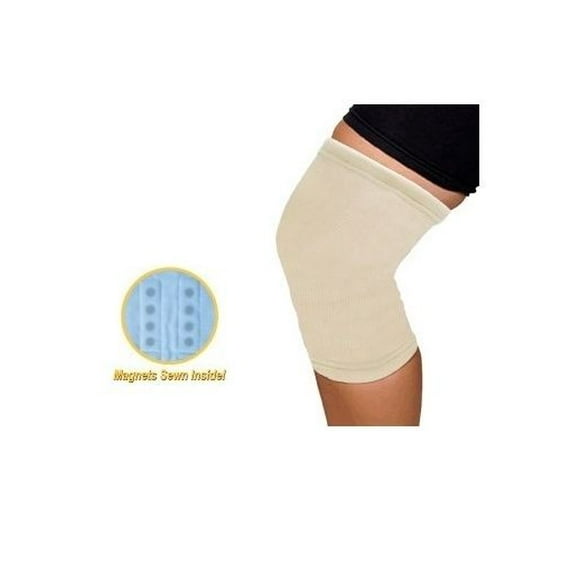Daiwa Felicity Support Magnétique pour Genou Confort Soutien Ferme Thérapie Magnétique pour Genoux Faibles Arthrite Douleur Articulaire Récupération des Blessures (Beige - Moyen)