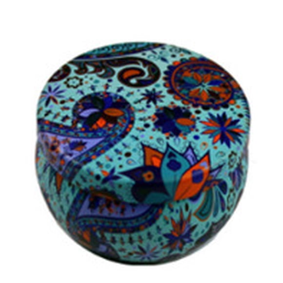 Olla en forma de tambor, tetera de hojalata de color, vela de aromaterapia, olla de hierro de metal, té perfumado con crema de pera, olla grande de panza