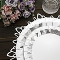 thumbnail image 5 of Balsa Circle 25 Silver Geometric Round 12" Metallic Disposable Dinner Salad Paper Plates Party Events, 5 of 8