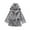 Gray, variant on Diufon Unisex Baby Robe Toddler Boys Girls Long Sleeve Fleece Hooded Robes Fall Winter Soft Pajamas Bathrobe