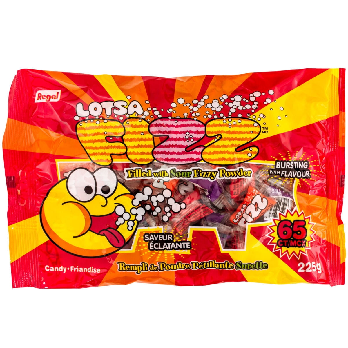 Lotsa Fizz Candy - 225g - 65Ct Bag