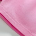 thumbnail image 4 of Kid Girls Boys Clothes Shorts Set 2 Piece Outfits Summer Casual Short Sleeve Top and Shorts Set for Girls Pink A 5-6 Years, 4 of 6