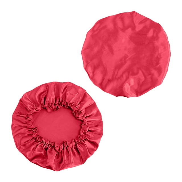 Leodye 1PCS Bonnet de Nuit en Soie - Couvre-Satin Réutilisable, Protection des Cheveux pour Femmes et Cheveux Secs -11.8 Po