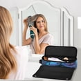 thumbnail image 6 of Hair Tool Organizer Bag with Heat Resistant Mat Removable Travel Storage Case for Hot Air Brushes Curling Irons Fantasy Luminous Flowers, 6 of 8