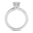thumbnail image 2 of Dash Jewel Stamped 14k Silver Wedding Anniversary Ring - Brilliant 2 Ct Round Cut Lab Created Diamond Wedding Ring for Her - Promise Wedding Ring for Women's - Diamond Anniversary Gifts, 2 of 7