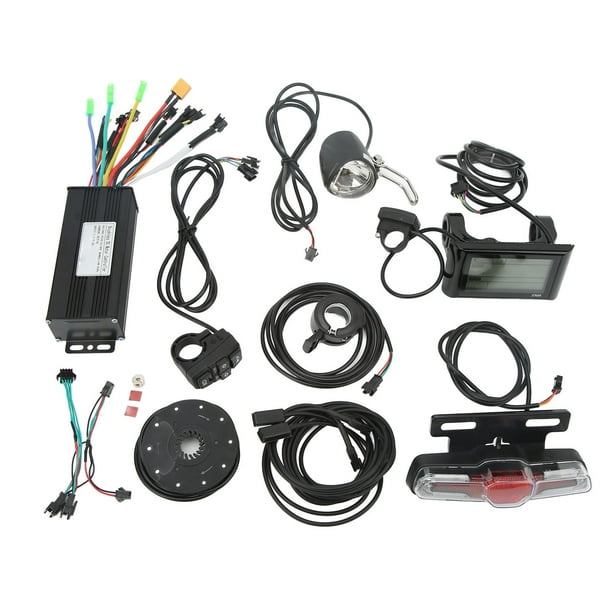 Kit De Conversión De Bicicleta Eléctrica, Kit De Controlador De Bicicleta Eléctrica Gran Disipación De Calor Pantalla De Datos Multifuncional Motor 750W-1000W Para Scooter