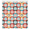 thumbnail image 3 of Ambesonne Psychedelic Shower Curtain, Retro Music Night, 69"Wx84"L, White Black Blue, 3 of 5
