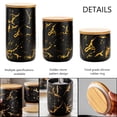 thumbnail image 3 of Ceramic Kitchen Canister -Kitchen Storage Canisters for Countertop with Airtight Bamboo Lids/Stickers. Food Storage,Store Tea,Flour,Sugar,Coffee and More, 3 of 5