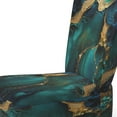 thumbnail image 4 of Designart "Modern Fluid Gold And Green Ii" Upholstered Modern & Contemporary Accent Chair and Marble Abstract Arm Chair - Multiple Color & Pattern, 4 of 7