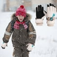 thumbnail image 2 of Fridja Kids Winter Gloves Waterproof Snow Ski Gloves Warm Unisex Gloves Mittens Windproof for Cold Weather Girls Boys Children 6-11 Years Old, 2 of 9