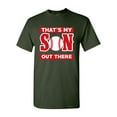 thumbnail image 1 of That's My Son Out There Baseball Sports Proud Parents Funny DT Adult T-Shirt Tee, 1 of 2