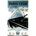thumbnail image 3 of Vintage Apple Collection 10x14 Black Modern Framed Museum Art Print Titled - Paris Lyon Train, 3 of 5