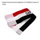 thumbnail image 3 of Brazalete elástico de capitán Uxcell para entrenamiento de equipo de fútbol, paquete de 4 en negro, blanco y rojo, 3 of 5