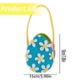 thumbnail image 4 of CoreLiving Pastel Easter Baskets, Reusable Felt Gift Bags with Daisy Details and Durable Handles, Small Bulk Treat Bags for Spring, Perfect Easter Basket Stuffers for Gifts, 4 of 9