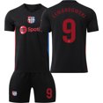 thumbnail image 1 of 2425 Camiseta de visitante del Barcelona chaleco negro 19 Yamal No. 10 Messi traje de uniforme de fútbol camiseta transfronterizaLewandowski el día 9, 1 of 1