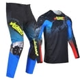 thumbnail image 2 of Willbros Motocross Jersey Pants Combo MX Suit Offroad Dirt Bike Downhill Race Men's MTB BMX Adult Black Blue Red (Jersey XXXL Pants 40), 2 of 5