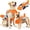 Orange, variant on Newborn Brand Dog Life Jacket,Shark Design Pet Safety Swim Vest with Removable Front Float and Rescue Handle,Dog Lifesavers Swimsuits,Orange,s