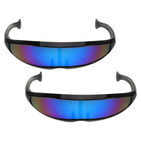 OUNONA 2pcs Fish Shaped Sunglasses for Men, Ideal for Cycling, Running, Fishing, Baseball, Outdoor Sports, Mountain