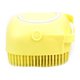 thumbnail image 1 of Cepillo para mascotas Silicona Gato Baño Masaje Champú Aseo Peine Depurador Amarillo, 1 of 3