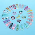 30Pcs Hair Snap Clips Girl Barrettes,Fruit Animal Metal Non Slip Hair