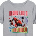 thumbnail image 3 of Disney The Incredibles - Holiday - Ready For A Super Christmas - Women's Oversized T-Shirt, 3 of 5
