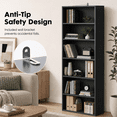 thumbnail image 4 of Alvantor 5-Tier /6-Tier Industrial Bookshelves and Bookcases, Tall Floor Standing Open Storage Shelf for Home Office, Living Room, Bed Room, 4 of 7