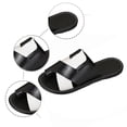 thumbnail image 4 of oqasdz Women Slippers Fashion Open Toe Flat Slippers Soft Elegant Thin Strap Low Heel Patchwork Color Sandals for Summer Casual,Black, 4 of 7