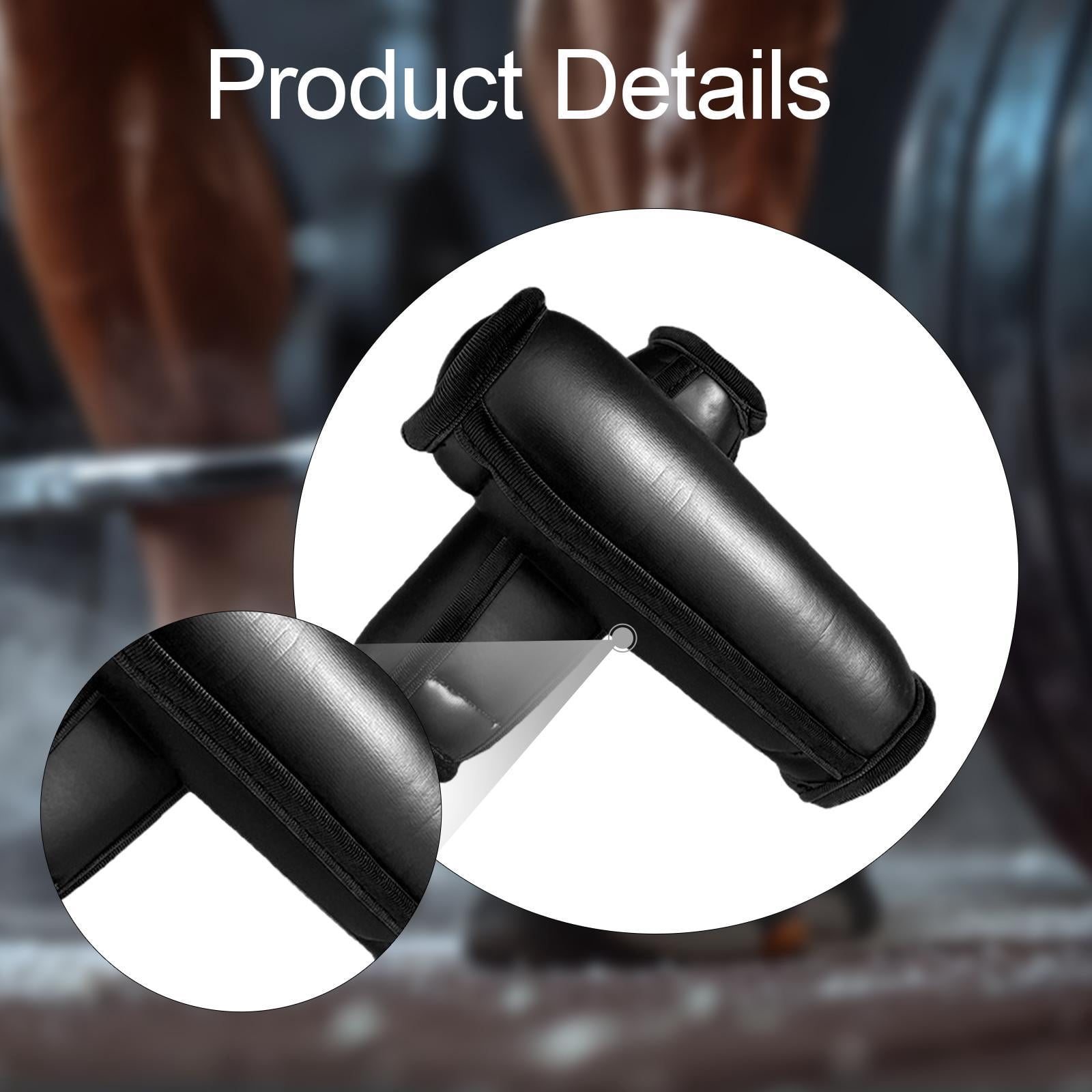 funtasica 2Pcs Handle Weights Soft Dumbbells Total 1lb Workout with Hand Strap Walking Weights for Cardio Mom Dad Women Men Gym Fitness Black