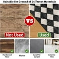 thumbnail image 4 of Office Chair Mat for Hardwood & Tile Floor,Moroccan Black Checkered 36"x48" Computer Chair Mat for Rolling Chairs Carpet,Under Desk Non Slip Gaming Rug,Low-Pile Rubber Backing Large Protector Mat, 4 of 6