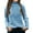 Blue, variant on LANGWYQU Fall Winter Kids Children Casual Knit Sweater Girls Turtle Neck Knit Pullover