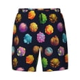 thumbnail image 4 of Lsque Mens Swim Trunks Lovely Planet Pattern - Bathing Suit Compression Liner - Beach Swim Shorts Swimwear - (S-3XL) - Stretch Quick Dry -Large, 4 of 9