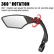 thumbnail image 5 of Espejo retrovisor de bicicleta 360 Rotación HD Lente de vidrio antichoque (Izquierda) Likrtyny  paseo en bicicleta, 5 of 9
