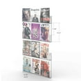 thumbnail image 1 of FixtureDisplays® Acrylic Literature Rack, Wall-Mount Brochure Magazine Holder, 12 or 24 Pockets, Comes in 2 Panels Each with 2 Tiers, Position Vertical or Horizontal at Installation 10166, 1 of 11