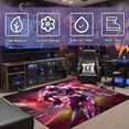 thumbnail image 4 of Washable Game Area Rug, Sports Ball Design Gaming Teen Carpet Rug Doormat, Non-Slip Low-Pile Floor Carpet for Computer Bedroom Indoor Front Entrance Living Room Office (American Football 1, 70" x 55"), 4 of 7