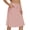 Pink, variant on Skirts for Women Knee Length Skort Zipper Pockets Women's High Waist Casual Athletic Golfs Tennis Skirt UV Protection Black XXL