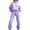 03#Purple, variant on Womens Sweatsuits 2 Piece Set Fashion Clothing Winter Oversized Long Sleeve Hoodie Sweatpants Fall Tracksuits Green XL