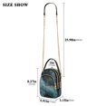 thumbnail image 2 of FORMRS Crossbody Bag for Women Quilted Travel Shoulder Cell Phone Purse with Chain Strap Handbag, Black Marble, 2 of 7