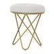 thumbnail image 4 of Taburete de tocador para maquillaje, reposapiés, suministros, taburete de tocador suave creativo moderno, silla de mesa lateral para dormitorio, sala Gris, 4 of 8