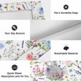 thumbnail image 6 of Botanical Flowers Outdoor Rug for Patio/Deck/Porch, Non-Slip Large Area Rug 5 x 8 Ft, Watercolor Floral Plants Country Indoor Outdoor Rugs Washable Area Rugs, Reversible Camping Rug Carpet Runner, 6 of 8