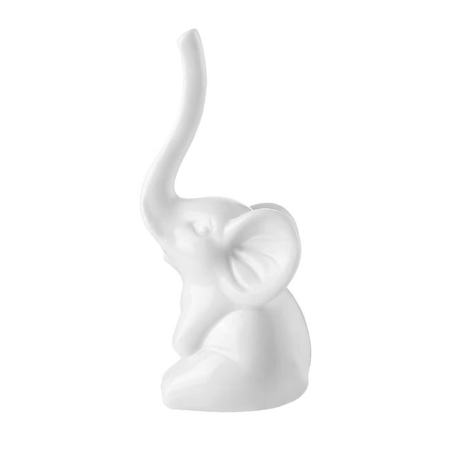 Esquirla Ceramic White Elephant Holder Adorable Bracelet Holder for Mother's Day