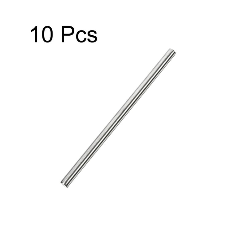 Uxcell 10 Pcs Steel Round Rods 3mm X 100mm For RC Models And DIY Projects