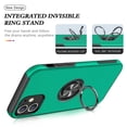 thumbnail image 3 of for iPhone 16 Plus with Ring Stand, 360°Rotatable Ring Holder Magnetic Kickstand, Matte Back Shockproof Kickstand Protective Phone Case for iPhone 16 Plus, Darkgreen, 3 of 7