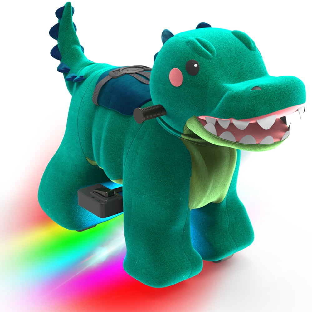 Rechargeable 6V/7A Plush Animal Ride On Toy for Kids (3 ~ 7 Years Old) With Safety Belt
