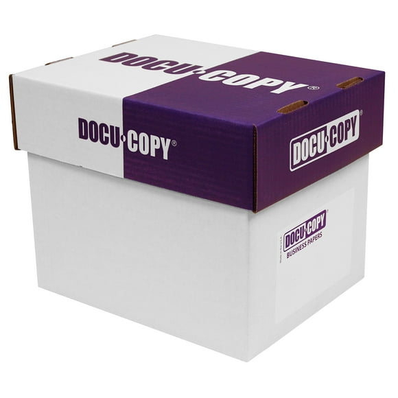 DocuCopy 7503 Reinforced Premium Multipurpose Copy Paper 20lb 8.5" x 11" 3 Holes 1 Case/5 Reams/2500 Sheets