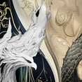 thumbnail image 3 of LL Dragon Bathroom Shower Curtain Sets Japanese Ukiyoe Shower Curtain Exotic Animal 72" W X 72" L Ancient Loong Phoenix Fabric Shower Curtain Bathroom, Yin Yang Bath Curtaine, 3 of 6