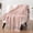 Blush Pink, variant on Mustard Yellow Blanket for Couch, Chenille Throw for Sofa Bed, Soft Knit Woven Gold Blanket with Decorative Tassel for Chair Living Room, Mustard Yellow 50x60