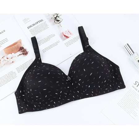 

dmqupv Sports Bra Cups Pair Size Underwear Bra Lady Adjustable Of Cup Women Gathered Plus Thin Sports Bra Cups Black 48