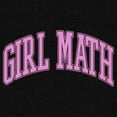 thumbnail image 2 of Junior's Lost Gods Girl Math Pink Collegiate  Sweatshirt Charcoal Heather X Large, 2 of 4