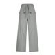 thumbnail image 2 of Pantalones Elásticos de Cintura para Mujeres Pantalones Largos de Cordón de Mezcla de Lino Sólido con Bolsillos Laterales Casual, Pantalones de Lino de Mujer con Bolsillos, 2 of 7