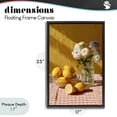 thumbnail image 4 of Stupell Industries Shabby Chic Lemony Breakfast Arrangement Black Floating Frame Canvas Art, 17 x 25, by Petals Prints Design, 4 of 8